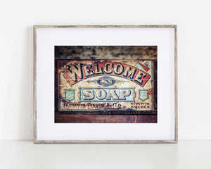 Colorful Welcome Soap Crate