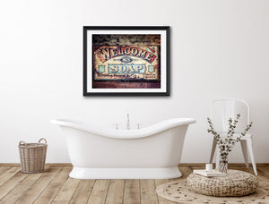 Sunset Studio Bathroom & Laundry Room Colorful Welcome Soap Crate