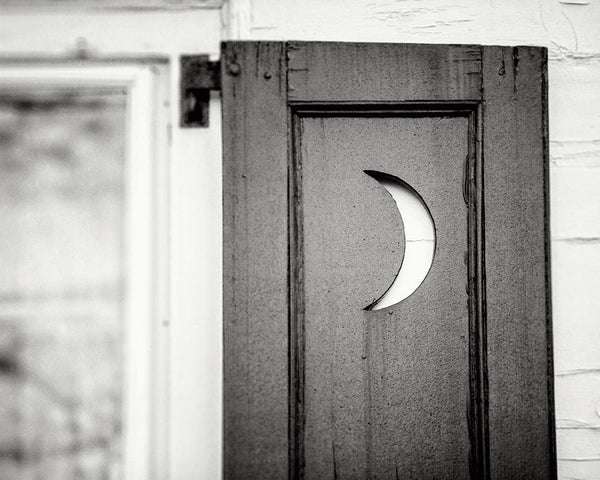 Blue Outhouse Moon