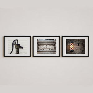 Sunset Studio Bathroom & Laundry Room Red and Black European Industrial Bath
