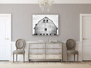 Modern Black and White Gothic Style Barn Landscape