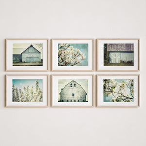 Sunset Studio Farmhouse Decor Blue Shabby Barns & Florals