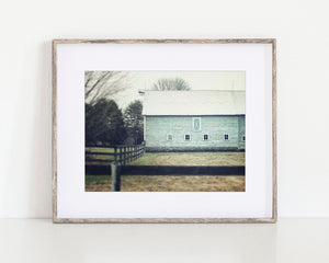 Blue Shabby Chic Style Barn