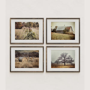 Sunset Studio Farmhouse Decor Gold and Beige Country Landscapes