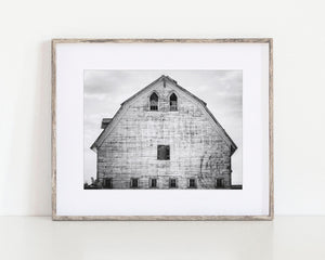 Modern Black and White Gothic Style Barn Landscape