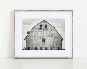 Modern Black and White Gothic Style Barn Landscape