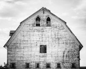 Modern Black and White Gothic Style Barn Landscape