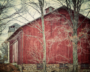 Red Amish Pennsylvania Barn Landscape