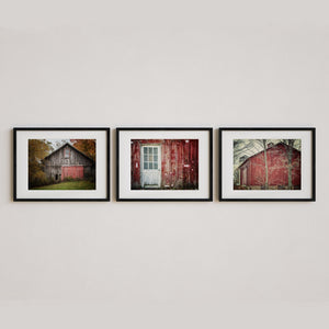Sunset Studio Farmhouse Decor Rustic Black and White Barns