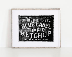 Sunset Studio Kitchen Decor Blue Label Ketchup