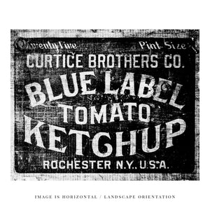 Sunset Studio Kitchen Decor Blue Label Ketchup