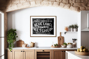 Sunset Studio Kitchen Decor Blue Label Ketchup
