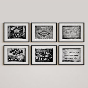 Sunset Studio Kitchen Decor Mercantile Crates | Black and White
