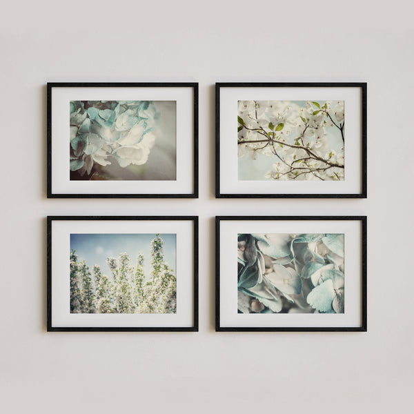 Sunset Studio Nature Photography Pastel Shabby Blue Florals