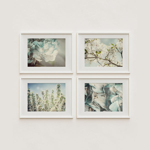 Sunset Studio Nature Photography Pastel Shabby Blue Florals