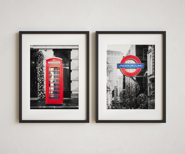 Sunset Studio Travel Photography Iconic London Duo  | Set of 2