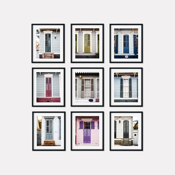 New Orleans | French Quarter Doors | Set of 9