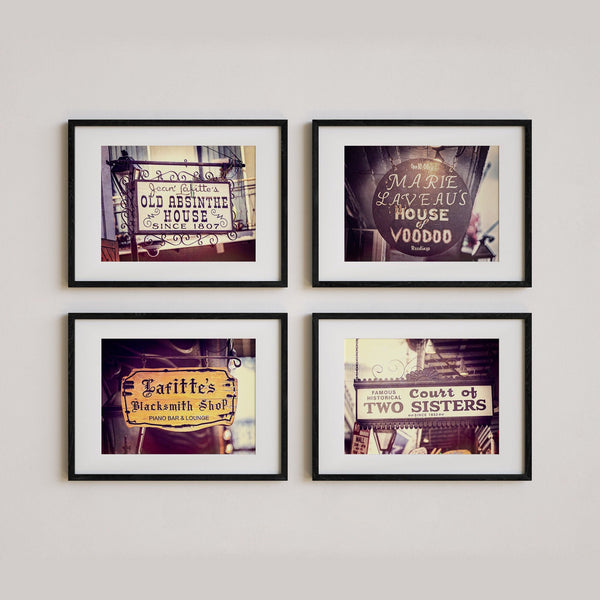 Sunset Studio Travel Photography New Orleans | Bourbon Street Bar Signs