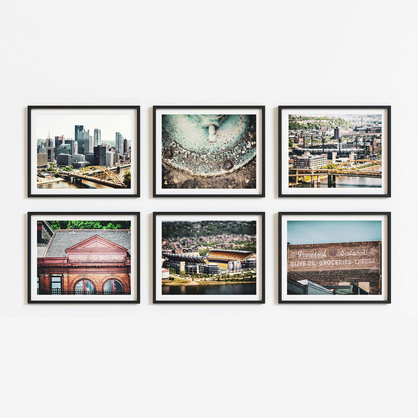 Sunset Studio Travel Photography Pittsburgh Pennsylvania Scenes | Set of 6