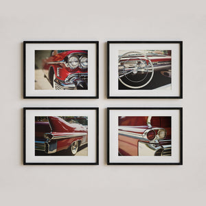 Sunset Studio Vintage Car Photography Vintage Cars | Red 1950s Mid-Century Modern